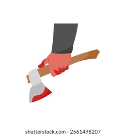 Halloween Axe, Halloween Vector Illustration, Isolated