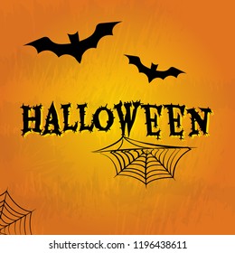 Halloween background. All Hallows' Eve, All Saints' Eve. Vector illustration