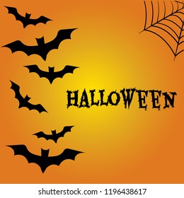 Halloween background. All Hallows' Eve, All Saints' Eve. Vector illustration