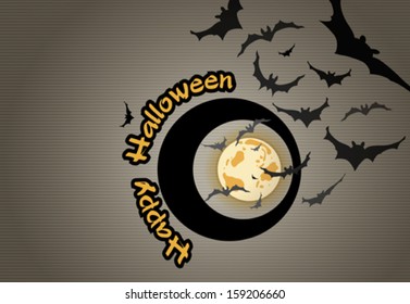 Halloween background  with bats