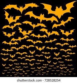 halloween background with bats