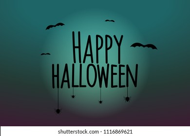 Halloween Background Bats silhouettes, vector illustration,EPS10