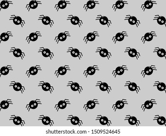 Halloween Background - black spider textures with grey background