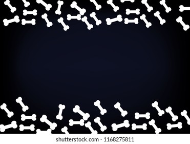 Halloween background with bones and dark color