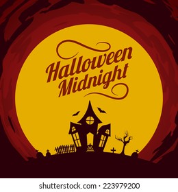 Halloween background. Bright colorful composition. Eps 10 vector illustration.