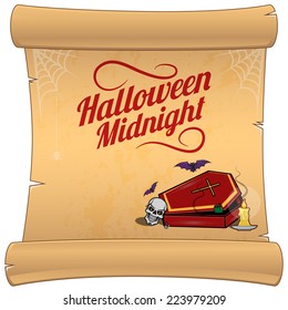 Halloween background. Bright colorful composition. Eps 10 vector illustration.