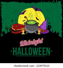 Halloween background. Bright colorful composition. Eps 10 vector illustration.