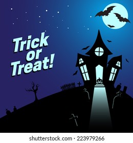 Halloween background. Bright colorful composition. Eps 10 vector illustration.