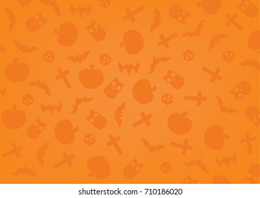 Halloween background can use for design, with copy space, vector.