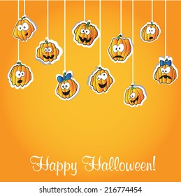 Halloween background for  card or design - vector illustration