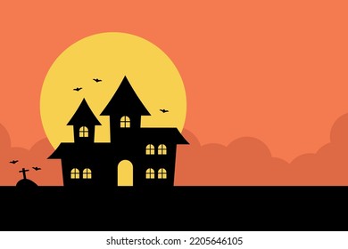 Halloween background. Card design. Vector illustration