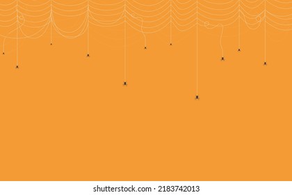 Halloween background concept. Spider and cobweb background