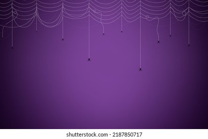 Concepto de fondo de Halloween. Fondo de araña y telaraña