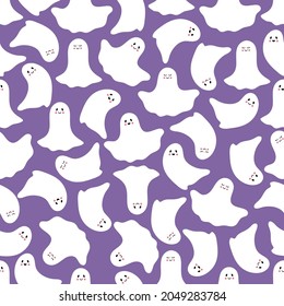 Fondo de Halloween. Patrón suave de fantasma.