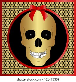 Halloween background for decoration and design. Template greeting or invitation for holiday. Halloween vector illustration