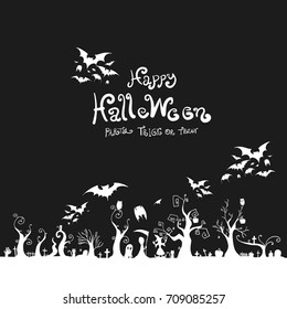 Halloween background design vector illustration