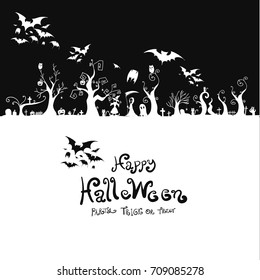 Halloween background design vector illustration