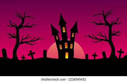 Halloween background design.Happy halloween design