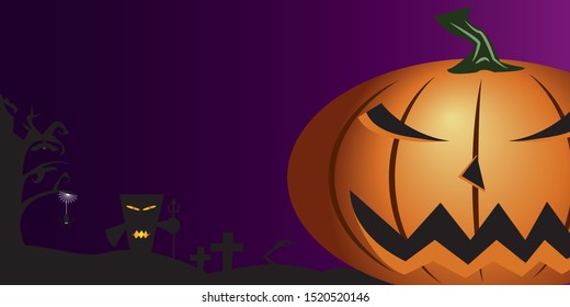  Halloween background during the night will look more terrifying by the evil demons