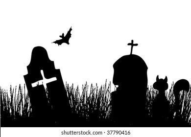 Halloween background. Easy to edit vector image.