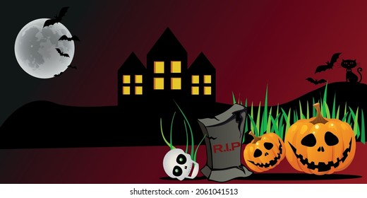 Halloween Background an editable vector illustration