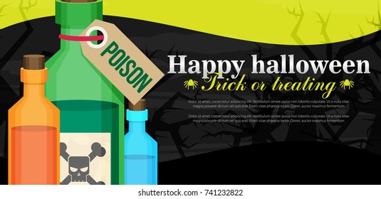Halloween background flat design vector