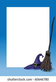 halloween background frame with white space for message