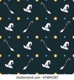 Halloween background. Funny silhouettes for packaging