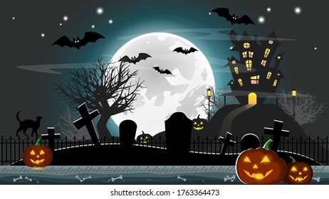 Halloween background for game v.2.0