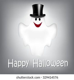 Halloween Background with Ghost