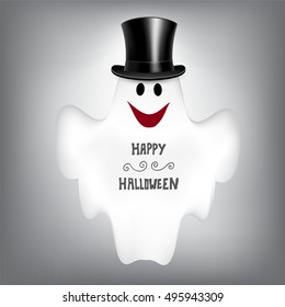 Halloween Background with Ghost