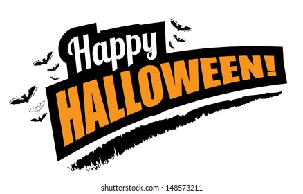 Halloween background greeting card. EPS 10 vector, grouped for easy editing. No open shapes or paths.
