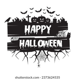 Halloween background. Halloween greeting design. Happy halloween. 