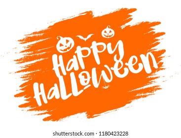 Halloween background with a grunge typography design