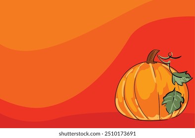 Halloween background, Hand drawn Pumpkin vector illustration holiday Halloween