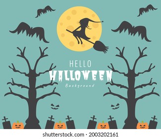 Halloween background. Happy halloween banner or template. Vector illustration.