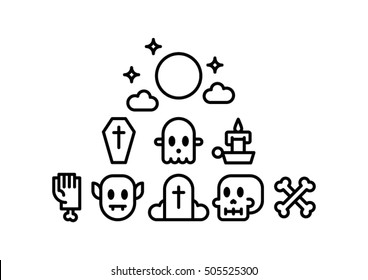 halloween background happy vector card illustration party