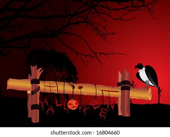 halloween background, illustration