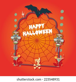 Halloween background illustration