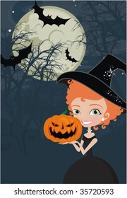 halloween background illustration