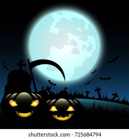 Halloween background, illustration