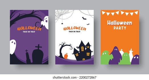 Halloween background. Halloween illustration template for poster, flyer, sale, and all design.