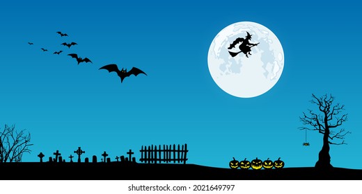 Halloween background illustration. Vector EPS10.