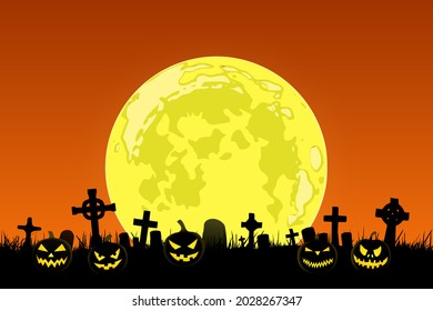 Halloween background illustration. Vector EPS10.