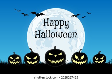 Halloween background illustration. Vector EPS10.
