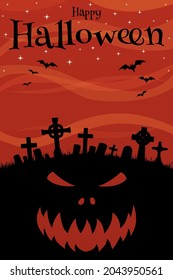 Halloween background illustration. Vector EPS10.