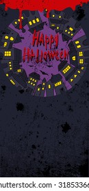 Halloween background. Image Can be used for Halloween greeting card, posters, banners and invitation.
