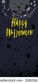 Halloween background. Image Can be used for Halloween greeting card, posters, banners and invitation.