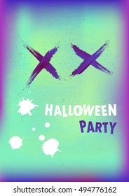 Halloween background. Invitation. Vector illustration.