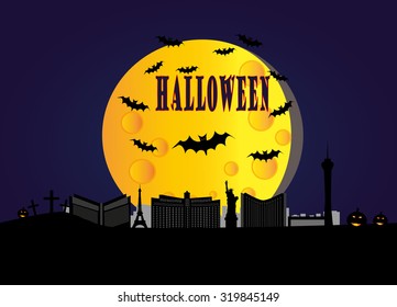 halloween background, Las Vegas